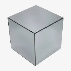 Mesa de apoio cubo espelhado, 40cm
