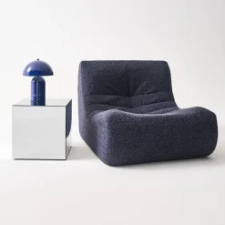 Mesa de apoio cubo espelhado, 40cm