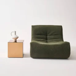 Mesa de apoio cubo espelho, 35cm