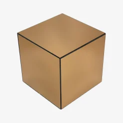 Mesa de apoio cubo espelho, 35cm