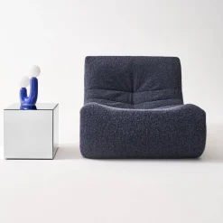 Mesa de apoio cubo espelho, 35cm