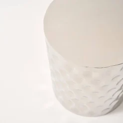 Mesa de apoio em aço esmaltado cromado