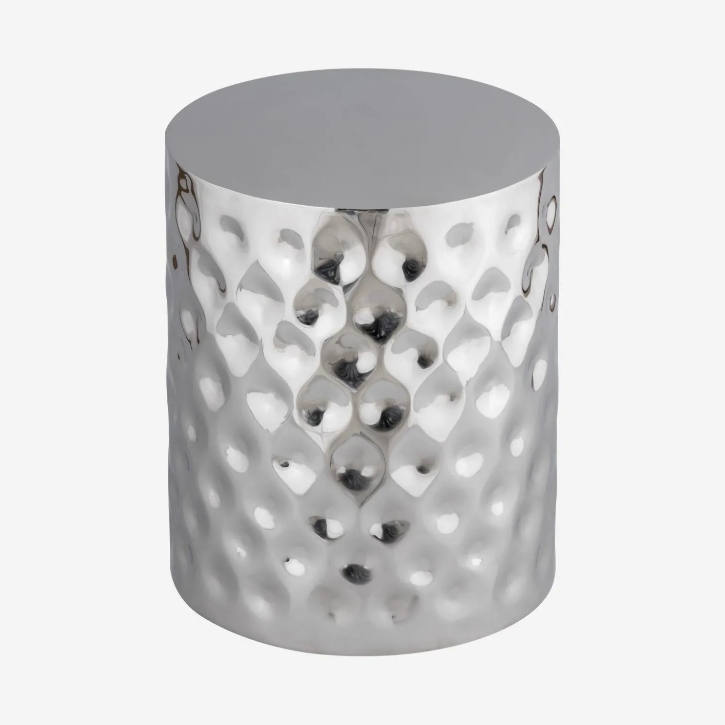 Mesa de apoio em aço esmaltado cromado