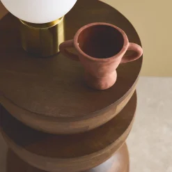 Mesa de apoio em madeira de manga