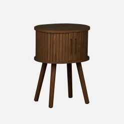 Mesa de cabeceira com 2 portas de correr