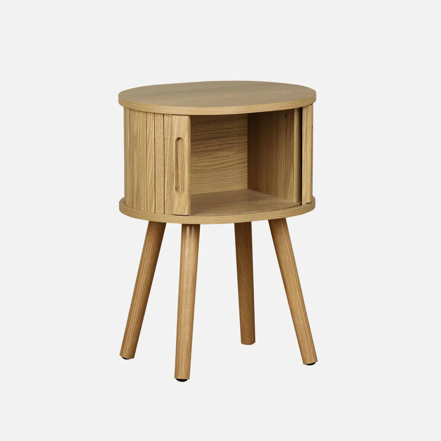Mesa de cabeceira com 2 portas de correr