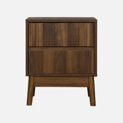 Mesa de cabeceira escandinavo de 2 gavetas