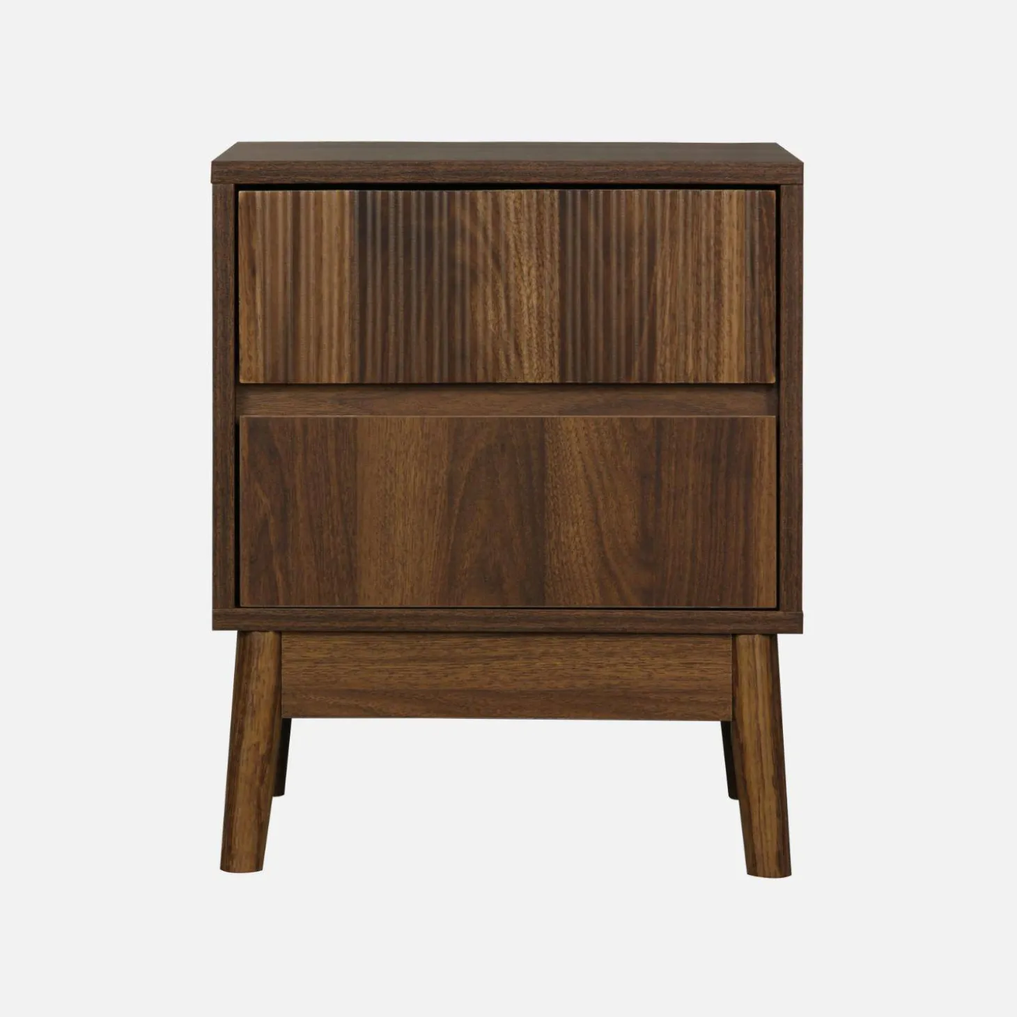 Mesa de cabeceira escandinavo de 2 gavetas