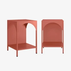 Mesa de cabeceira industrial, set de 2