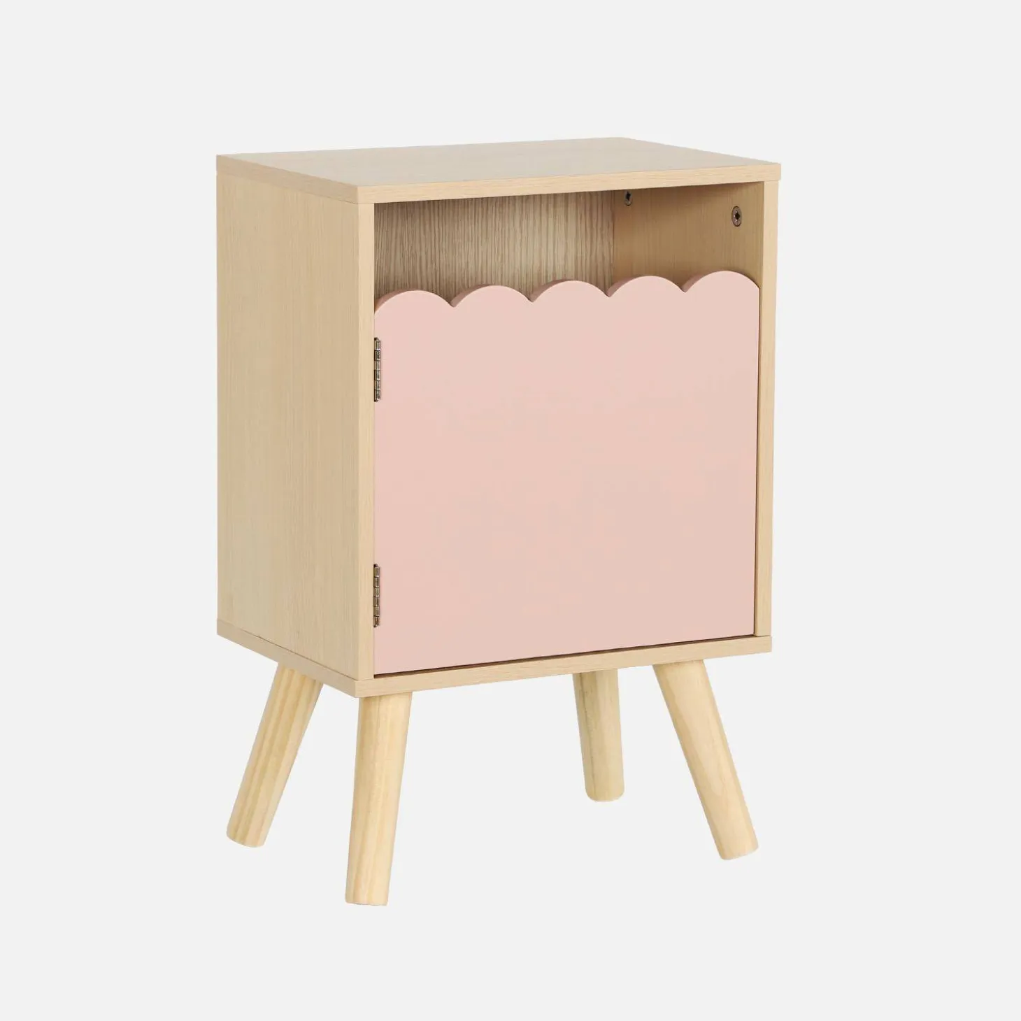 Mesa de cabeceira infantil decor madeira 1 porta