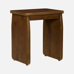 Mesa de cabeceira, mesa de apoio exótica em madeira de acácia