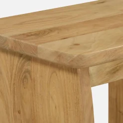 Mesa de cabeceira, mesa de apoio exótica em madeira de acácia