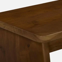 Mesa de cabeceira, mesa de apoio exótica em madeira de acácia, set de 2