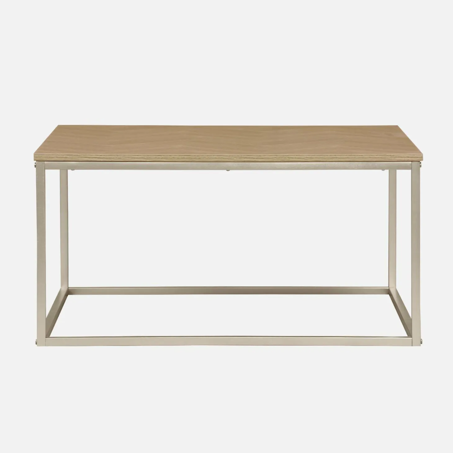 Mesa de centro com efeito de madeira de espinha de peixe