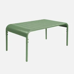 Mesa de centro de jardim bistrô quadrada em aço, 90cm