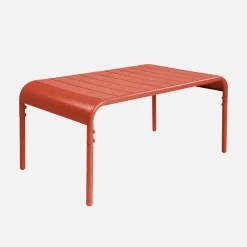 Mesa de centro de jardim bistrô quadrada em aço, 90cm