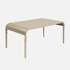 Mesa de centro de jardim bistrô quadrada em aço, 90cm