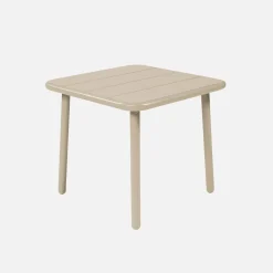 Mesa de centro de jardim bistrô quadrada em aço, 45cm
