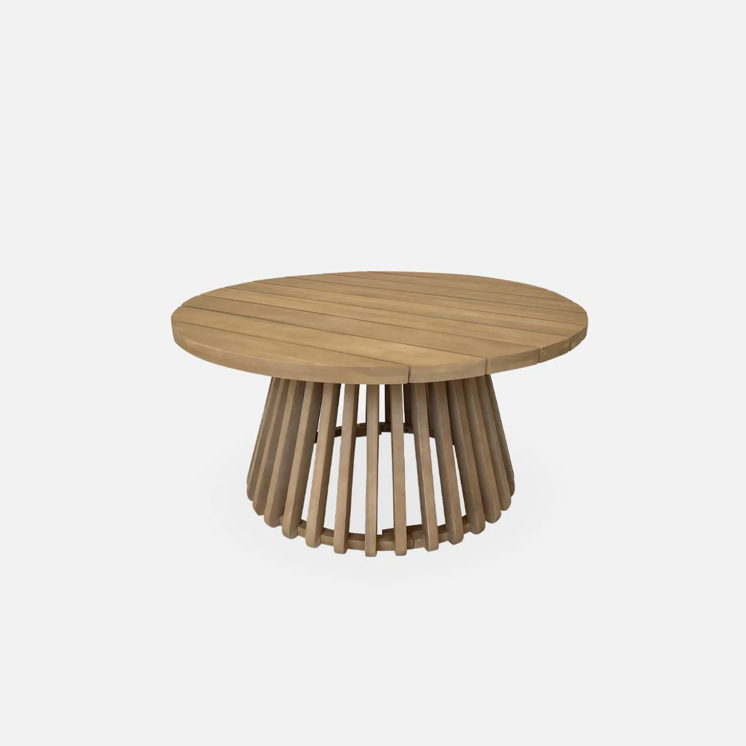 Mesa de centro de jardim em madeira de acácia, 80cm