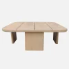 Mesa de centro de jardim quadrada em madeira de acácia, 70 cm