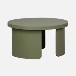 Mesa de centro redonda encaixável, set de 2