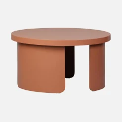 Mesa de centro redonda encaixável, set de 2