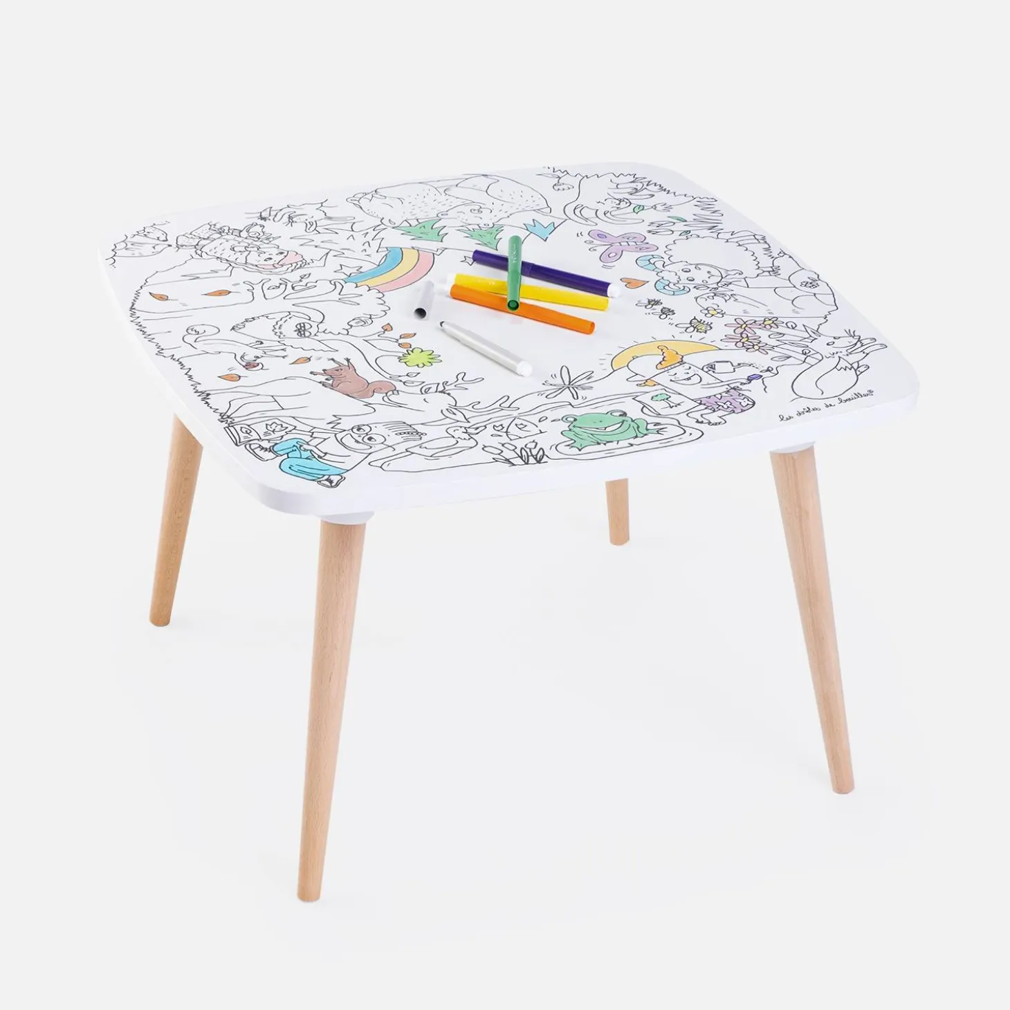 Mesa de colorir para crianças, 60cm