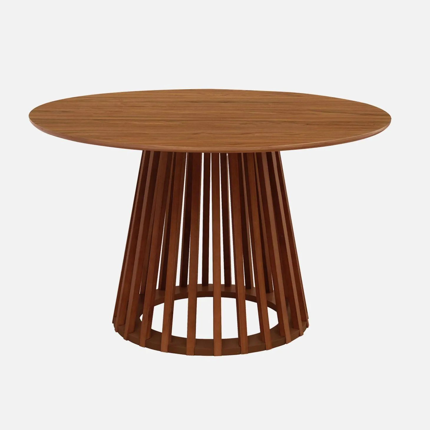 Mesa de jantar com base em madeira de abeto, 4 lugares