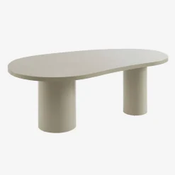 Mesa de jantar com estrutura em madeira, 8 lugares, 210cm