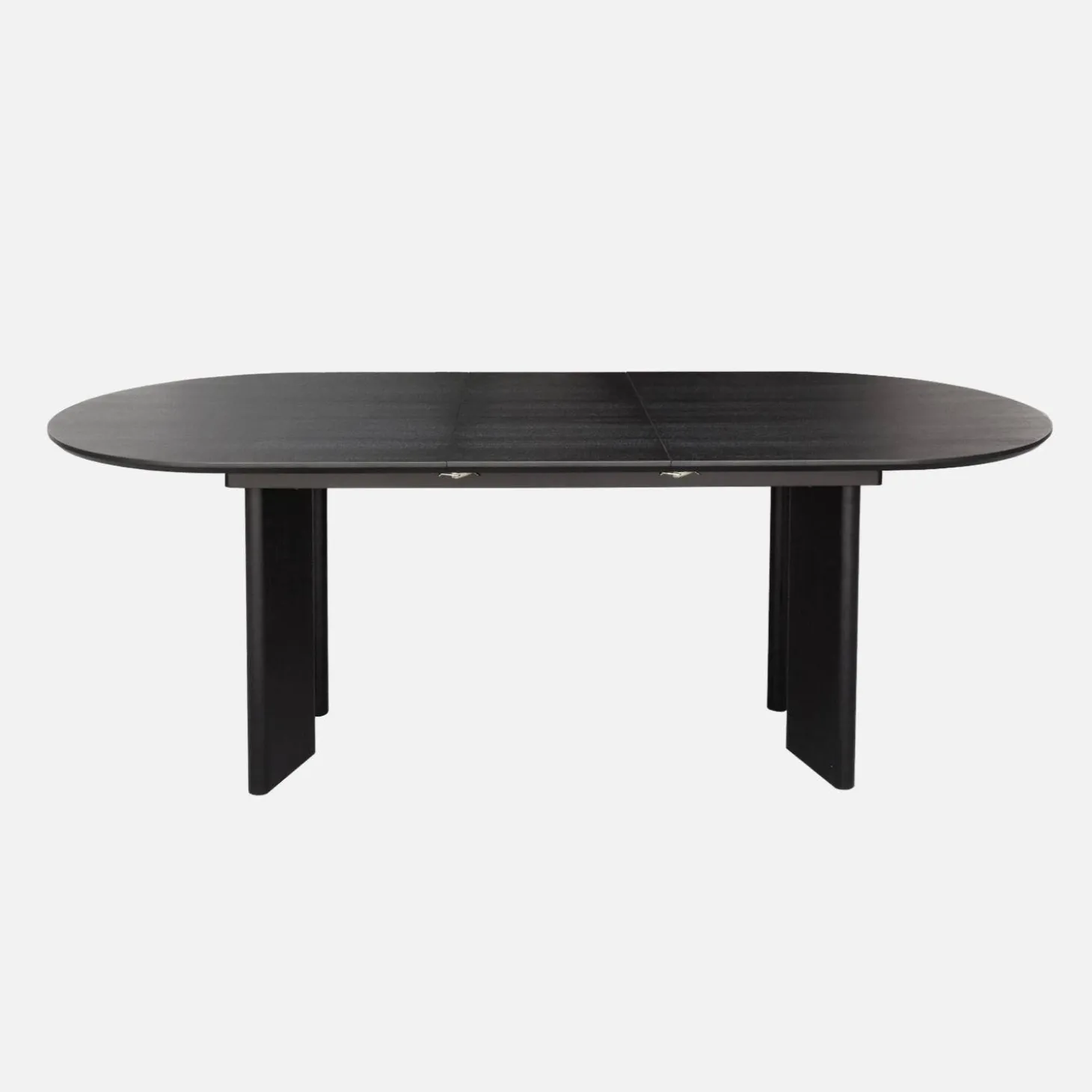 Mesa de jantar oblonga extensível madeira de 6-8 lugares