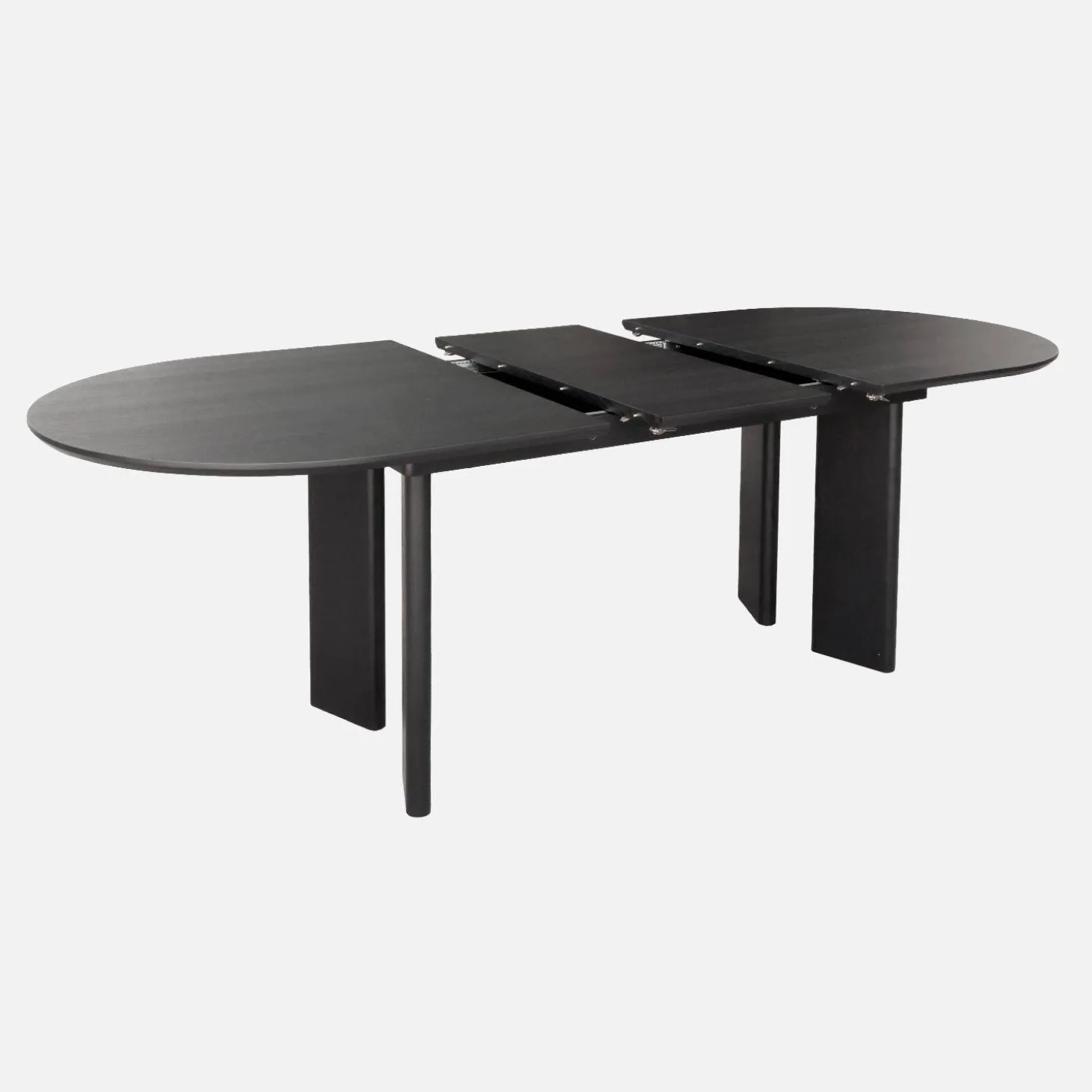 Mesa de jantar oblonga extensível madeira de 6-8 lugares
