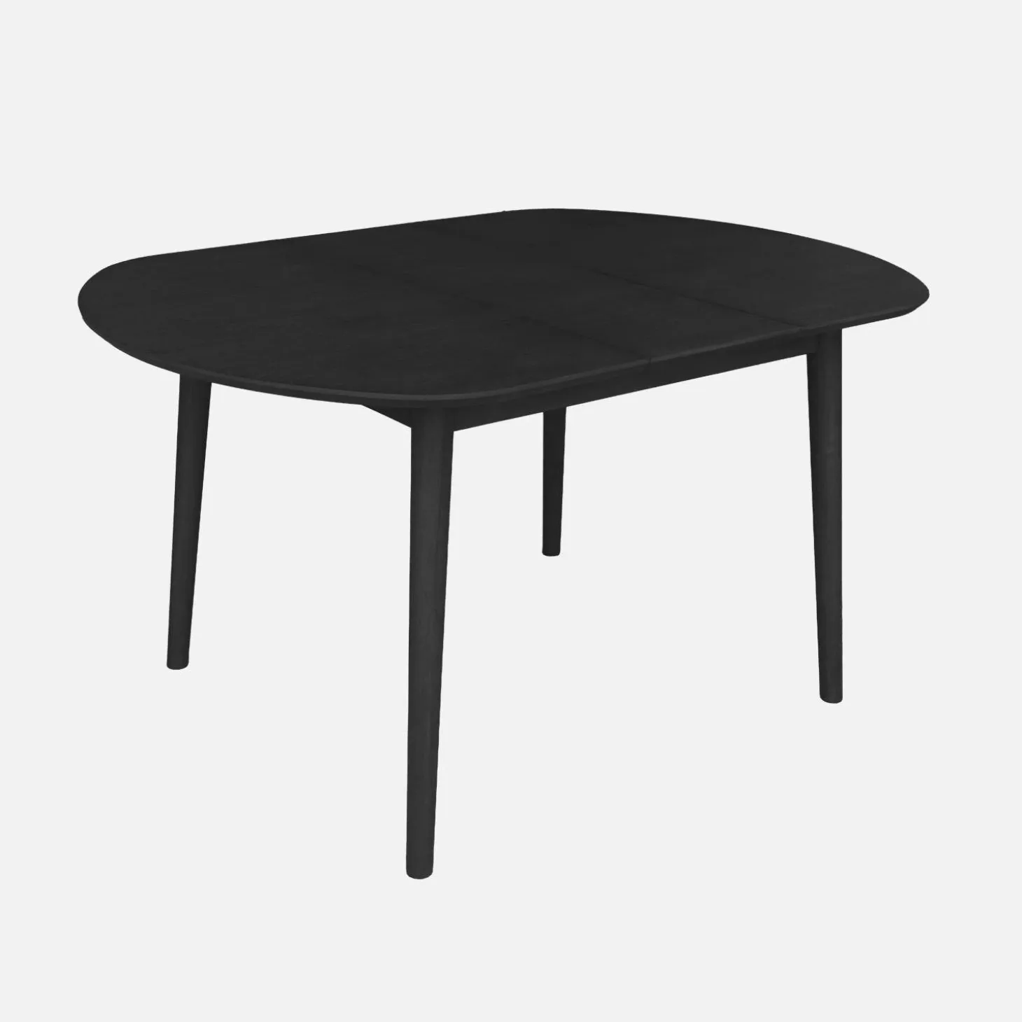 Mesa de jantar oval extensível madeira de 4-6 lugares