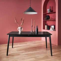 Mesa de jantar retangular extensível de 6-8 lugares