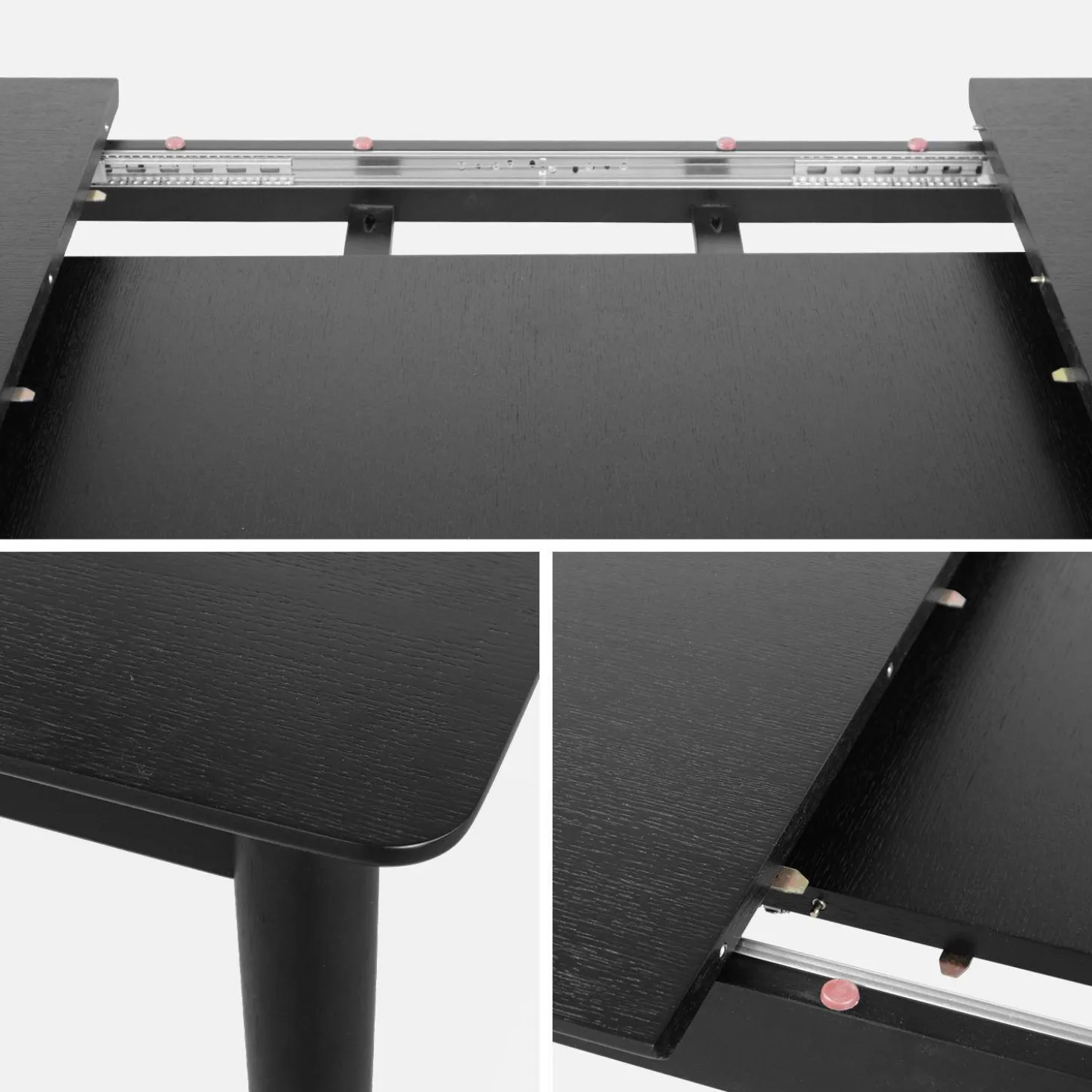 Mesa de jantar retangular extensível de 6-8 lugares