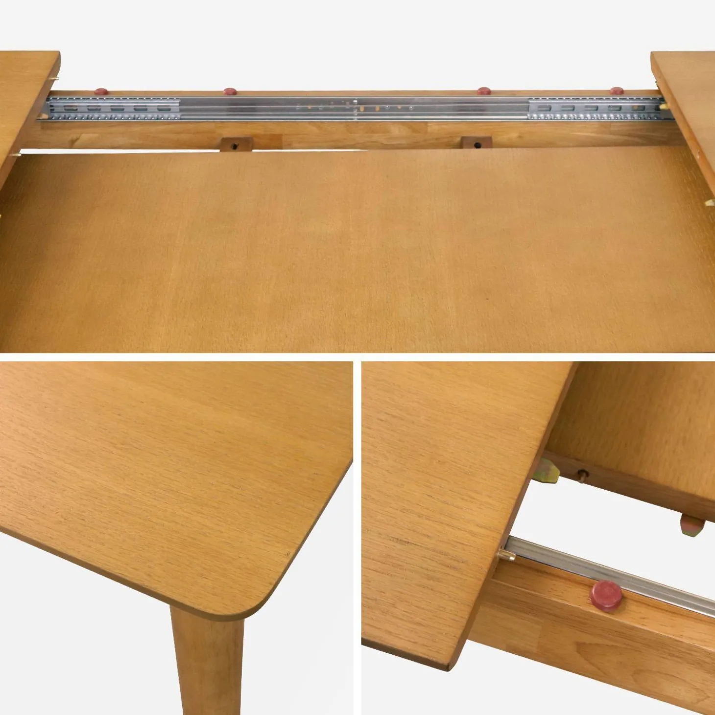 Mesa de jantar retangular extensível de 6-8 lugares