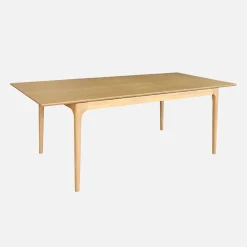Mesa de jantar retangular extensível em madeira para 6-8 lugares