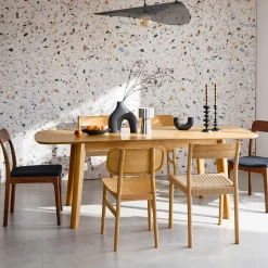 Mesa de jantar retangular extensível 160 - 210cm