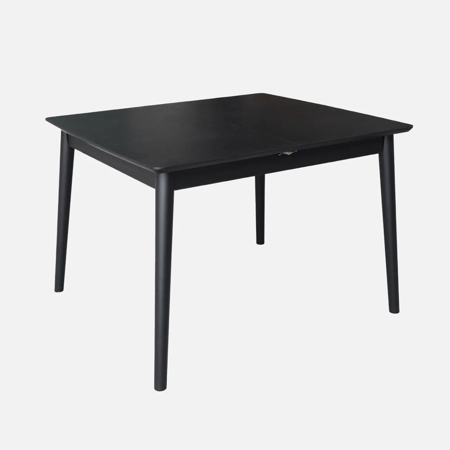 Mesa de jantar retangular extensível em madeira, 4-6 lugares