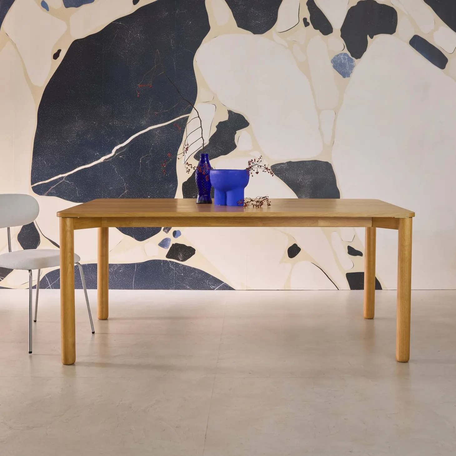Mesa de jantar retangular madeira para 6 lugares