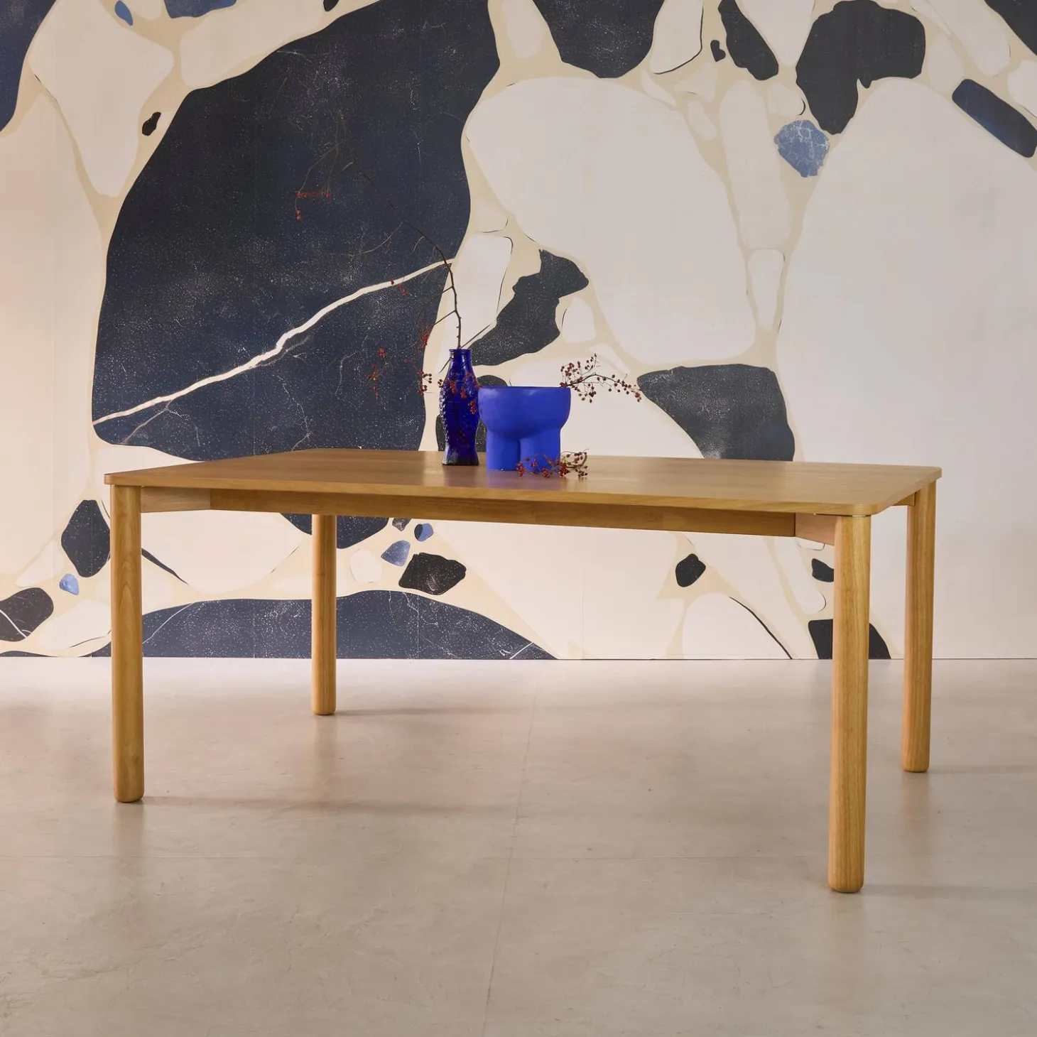 Mesa de jantar retangular madeira para 6 lugares