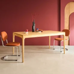 Mesa de jantar retangular madeira de 6 lugares
