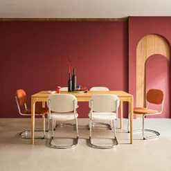 Mesa de jantar retangular madeira de 6 lugares