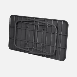 Mesa de jardim bistrô dobrável em aço, 6 lugares, 140cm