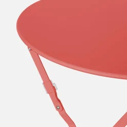 Mesa de jardim bistrô dobrável em aço, 2 lugares