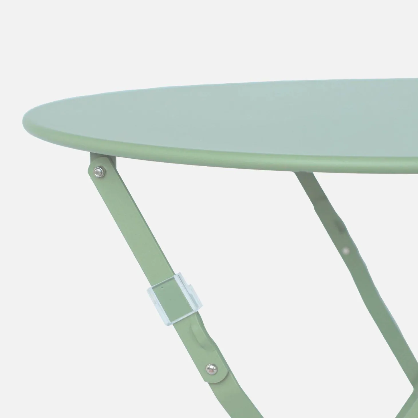 Mesa de jardim bistrô dobrável em aço, 2 lugares