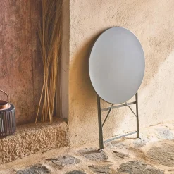 Mesa de jardim bistrô dobrável em aço, 2 lugares