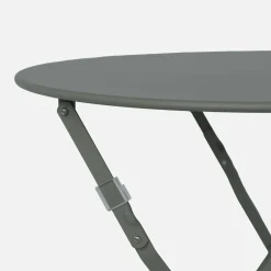 Mesa de jardim bistrô dobrável em aço, 2 lugares