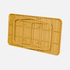 Mesa de jardim bistrô dobrável em aço, 6 lugares, 140cm