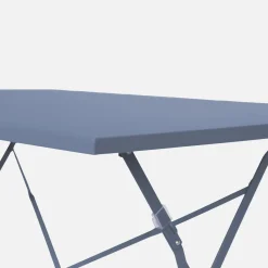 Mesa de jardim bistrô dobrável em aço, 4 lugares