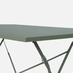 Mesa de jardim bistrô dobrável em aço, 4 lugares